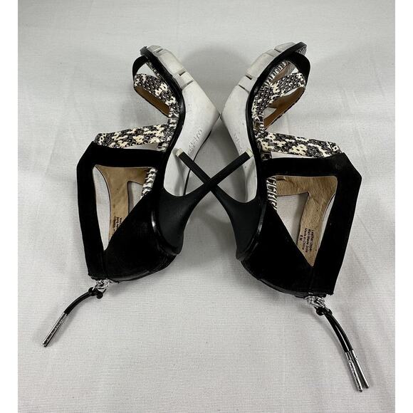 L.A.M.B Open Toe Platform Leather High Heel Stiletto Sz6M Stunning Gorgeous - Picture 10 of 12